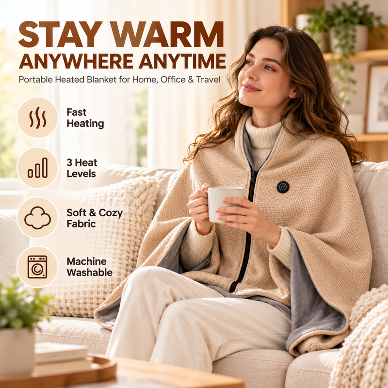 PIQEVA Wearable Heated Blanket