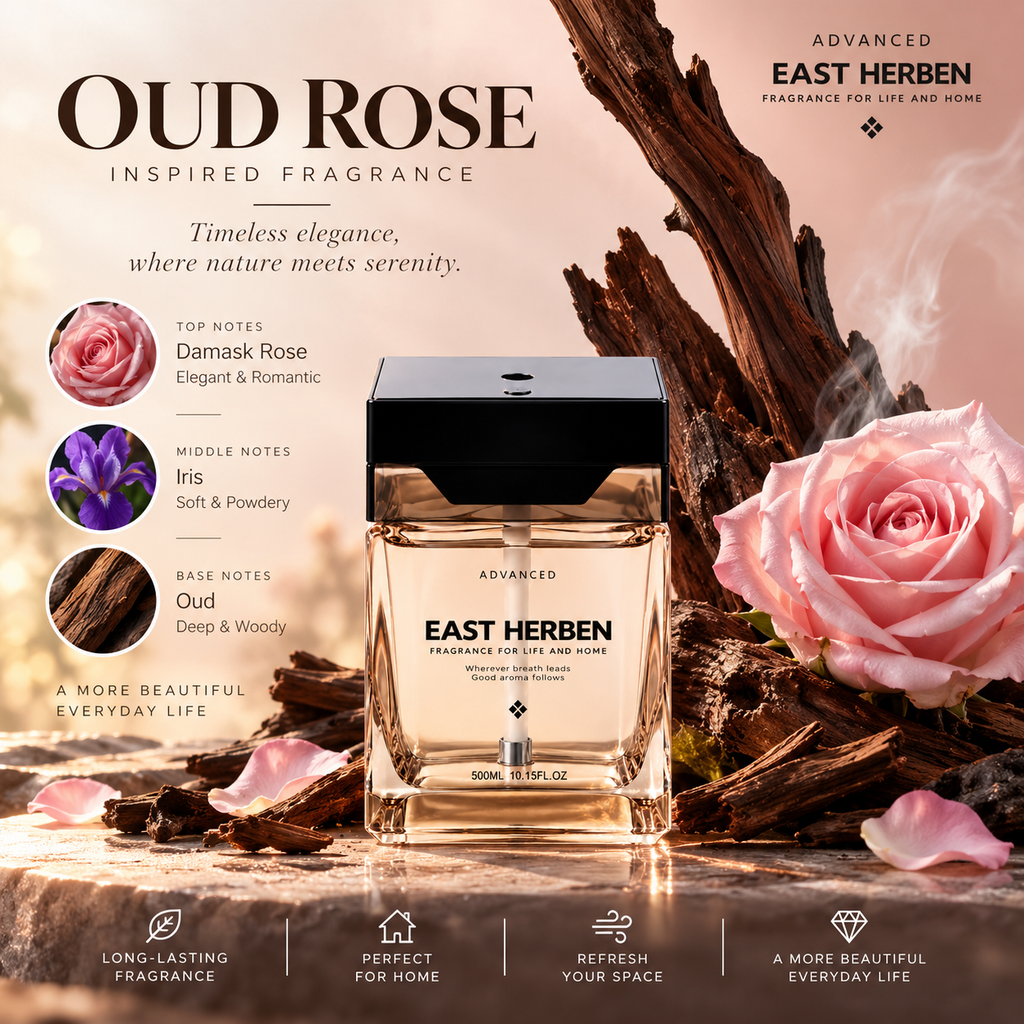 Square Glass Fragrance Diffuser — 500 mL
