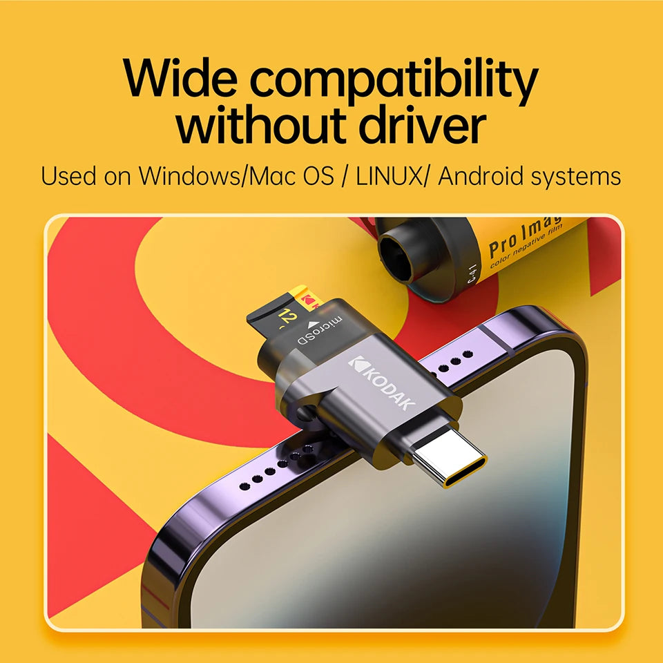 USB-C MicroSD Card Reader