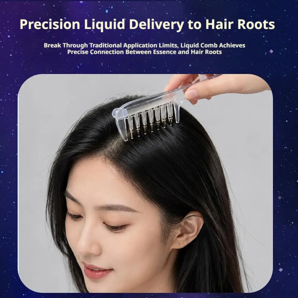 Scalp Applicator Liquid Comb for Hair Scalp Treatment Essential Oil Guiding Massager Brush Hair Serum Oil Apply Device