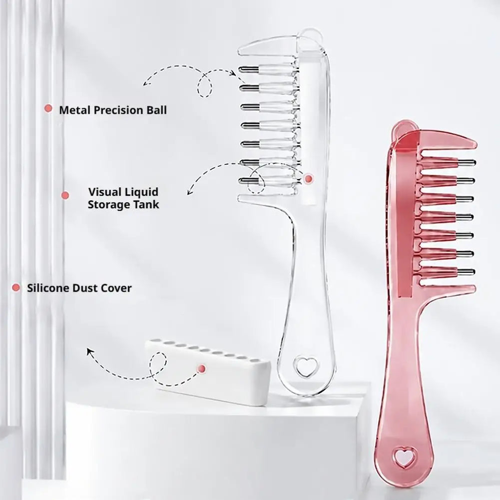 Scalp Applicator Liquid Comb for Hair Scalp Treatment Essential Oil Guiding Massager Brush Hair Serum Oil Apply Device